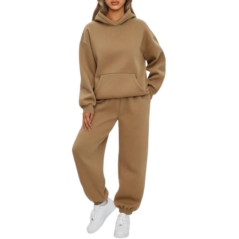 Womens 2 - Piece Lounge Hoodie & Sweatpants Set