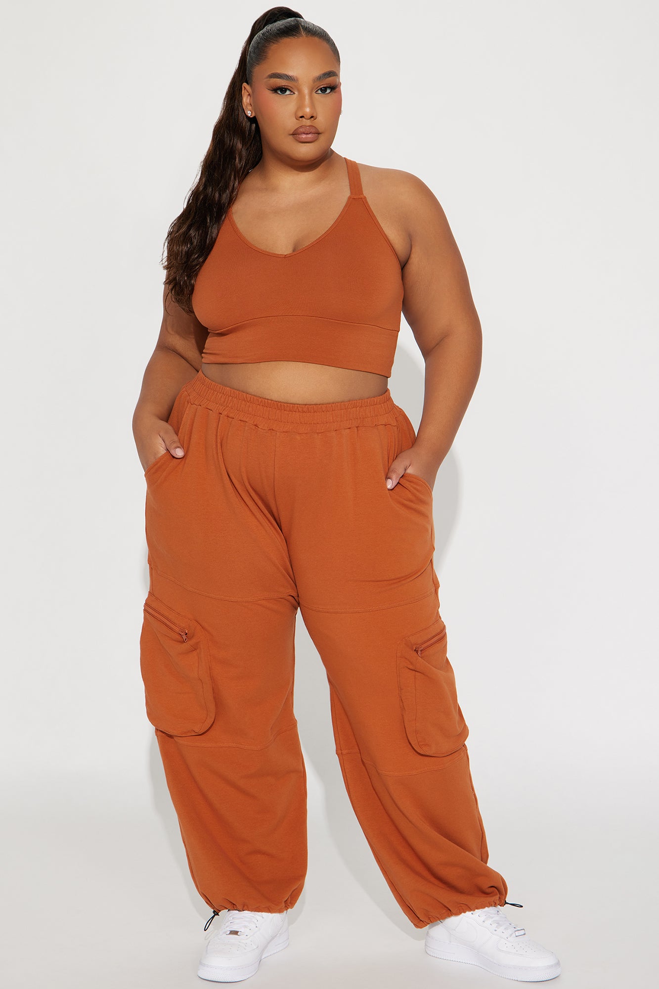 Gone Again Jogger Set  - Terracotta