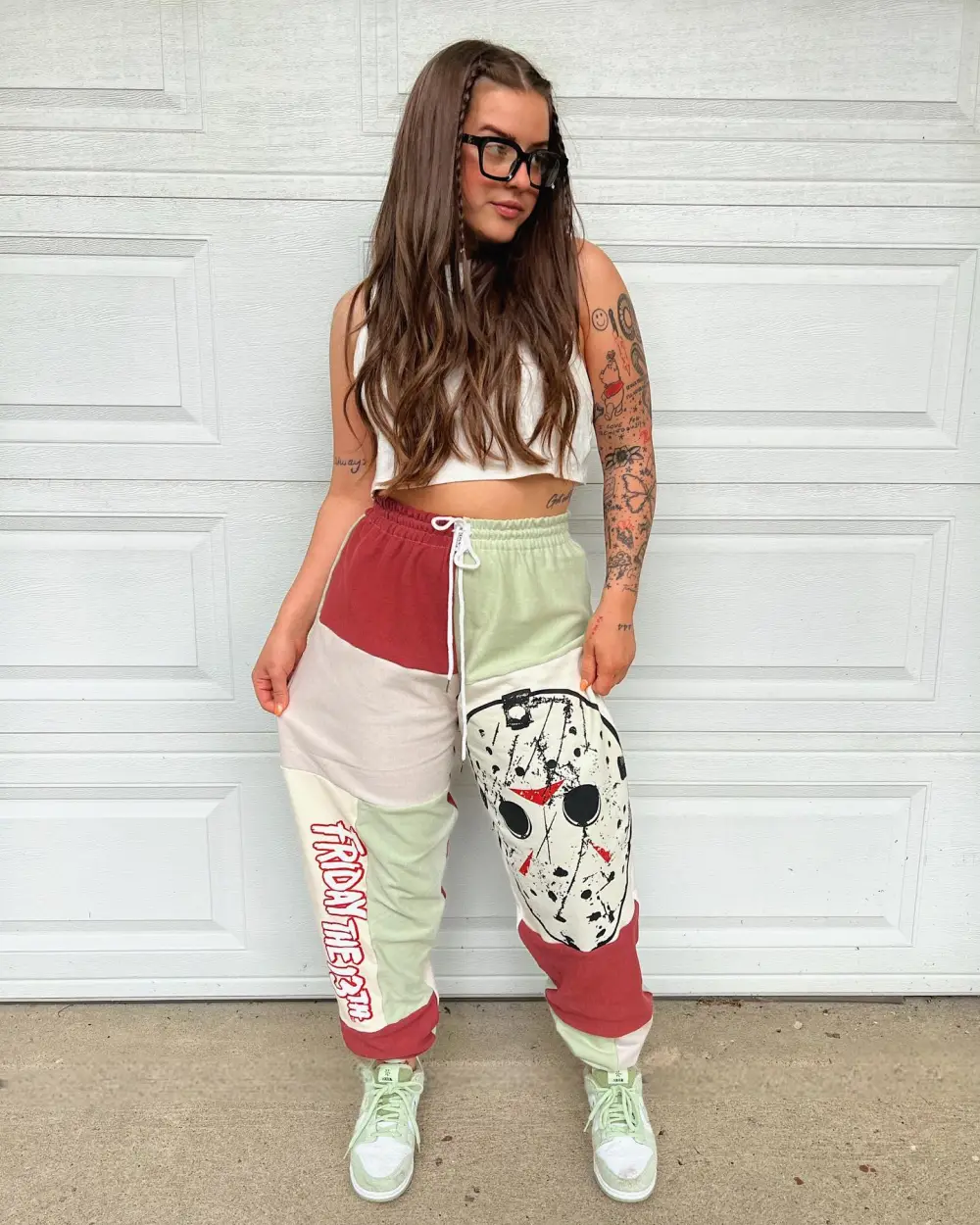 Beige sweatpants how perfect and cozy piece for your Halloween day