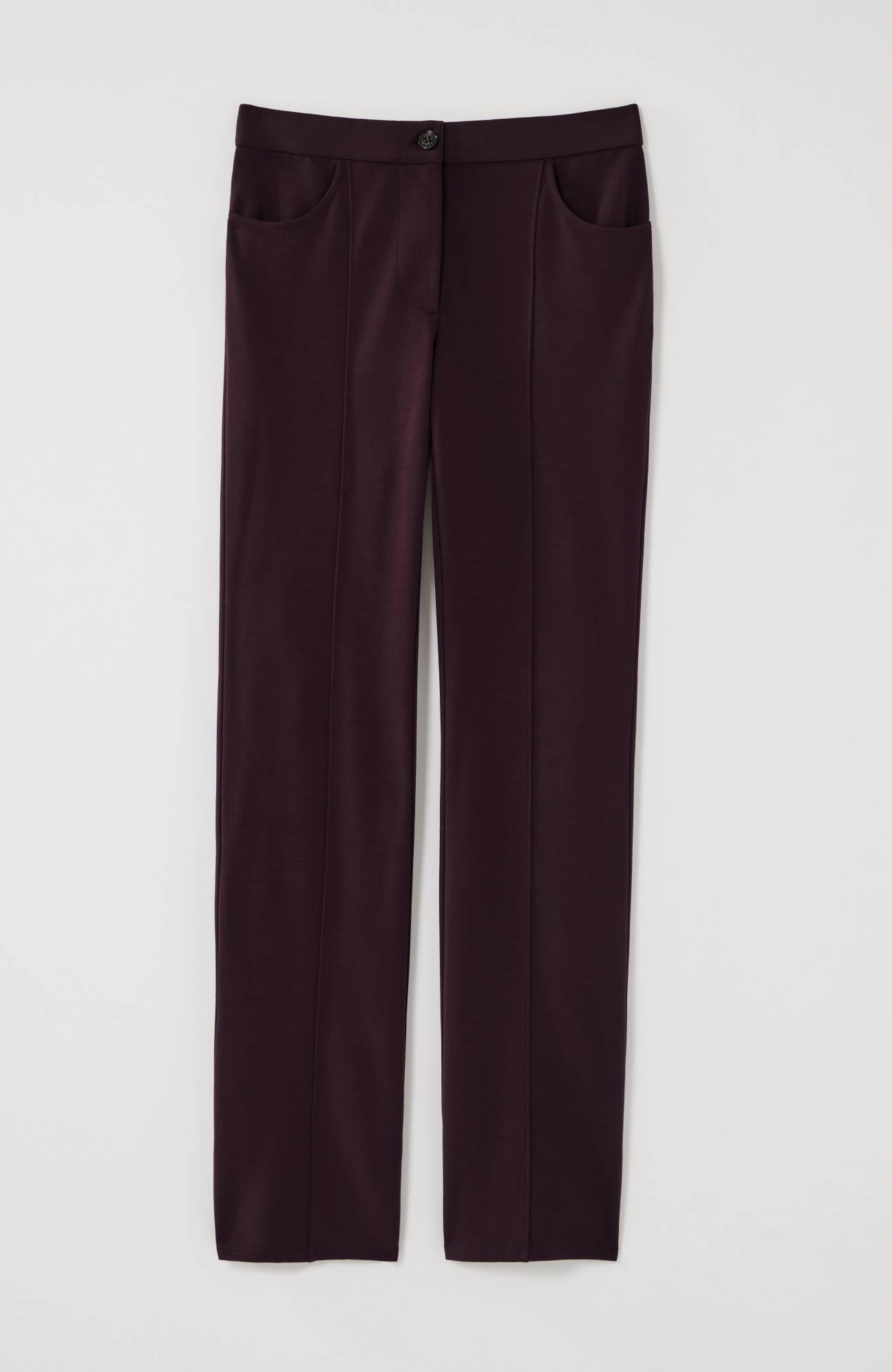 Wearever Double-Face Jersey Boot-Cut Trousers