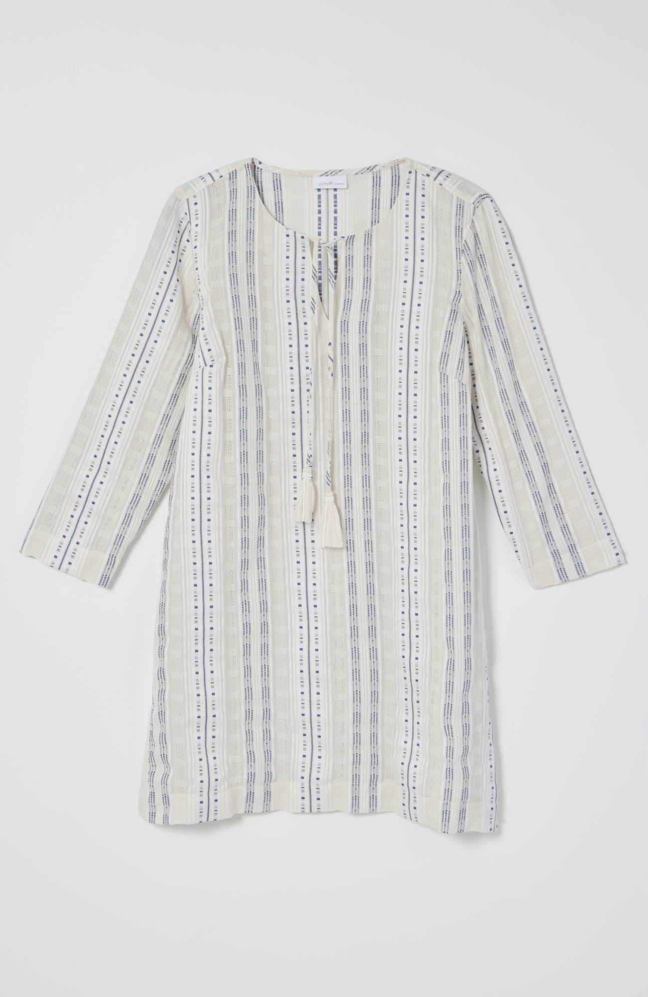 Pure Jill Split-Neck Dobby Tunic