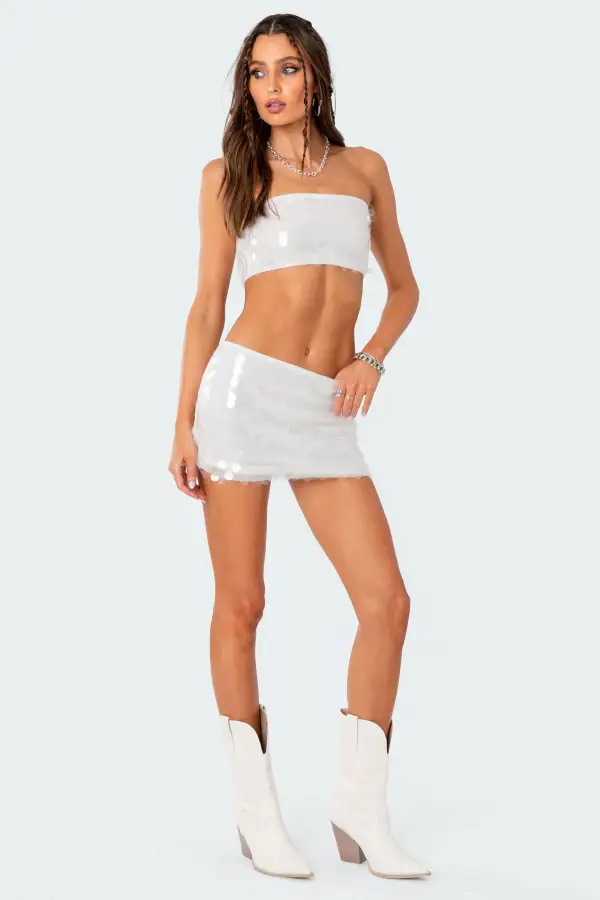 Tink Sequin Bandeau Top
