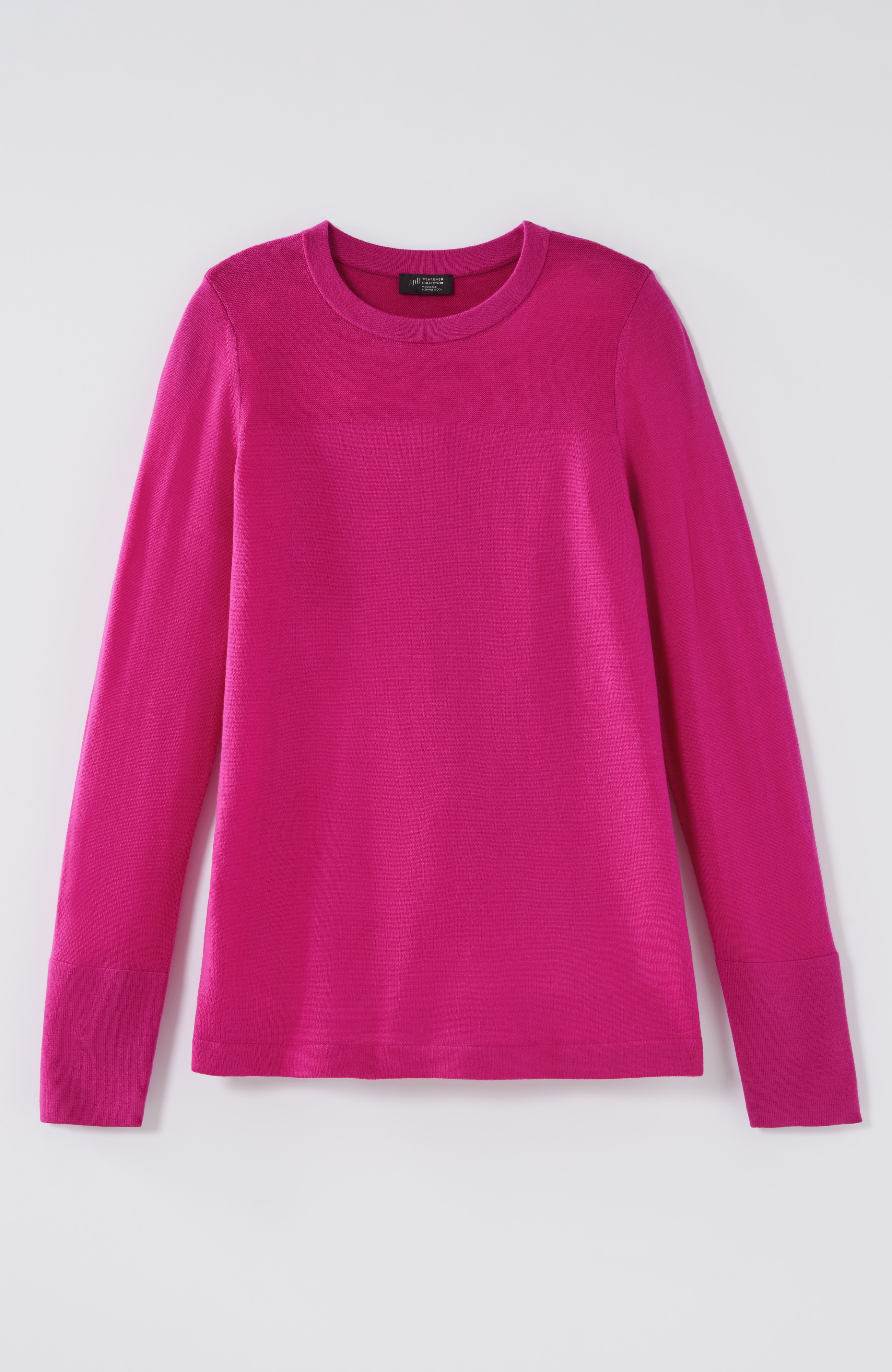 Wearever Textured-Yoke Merino Sweater