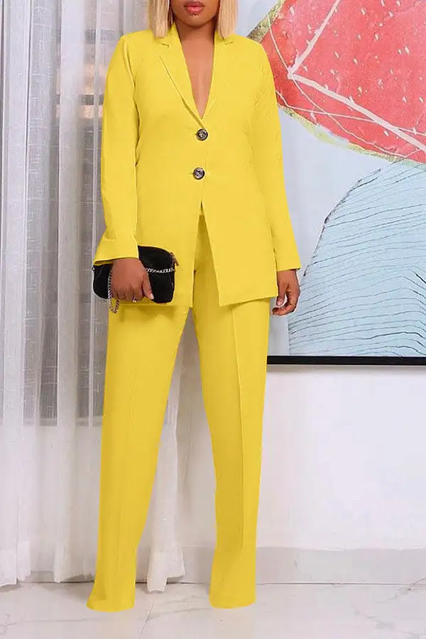 Notched Lapel OL Pant Set