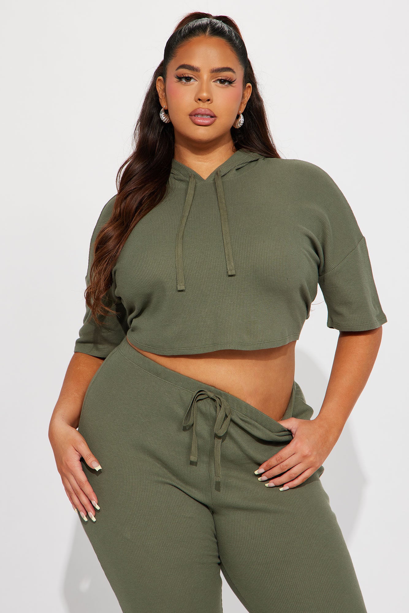 Living With You Jogger Set - Olive