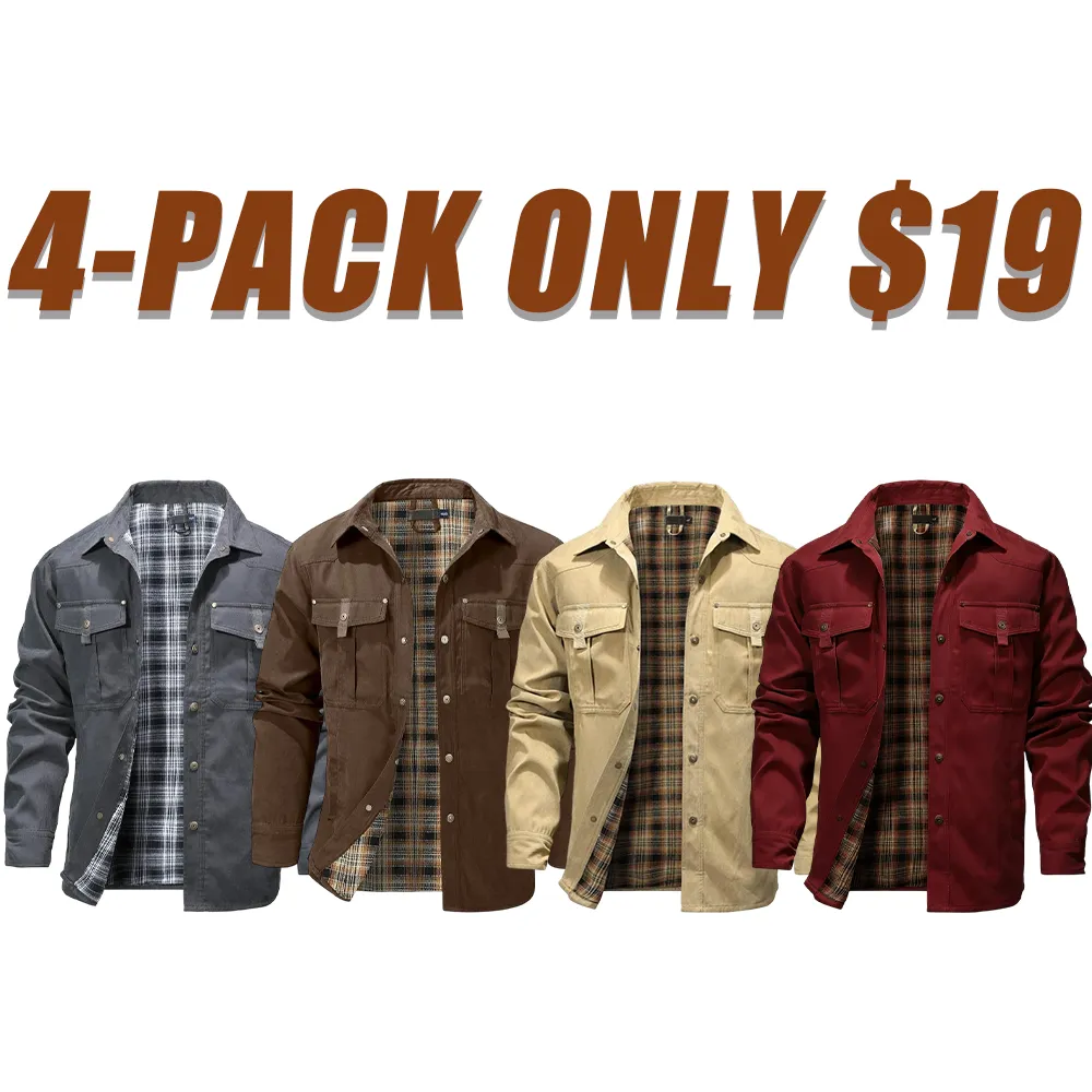 Men's Flannel Lined Smock Jacket