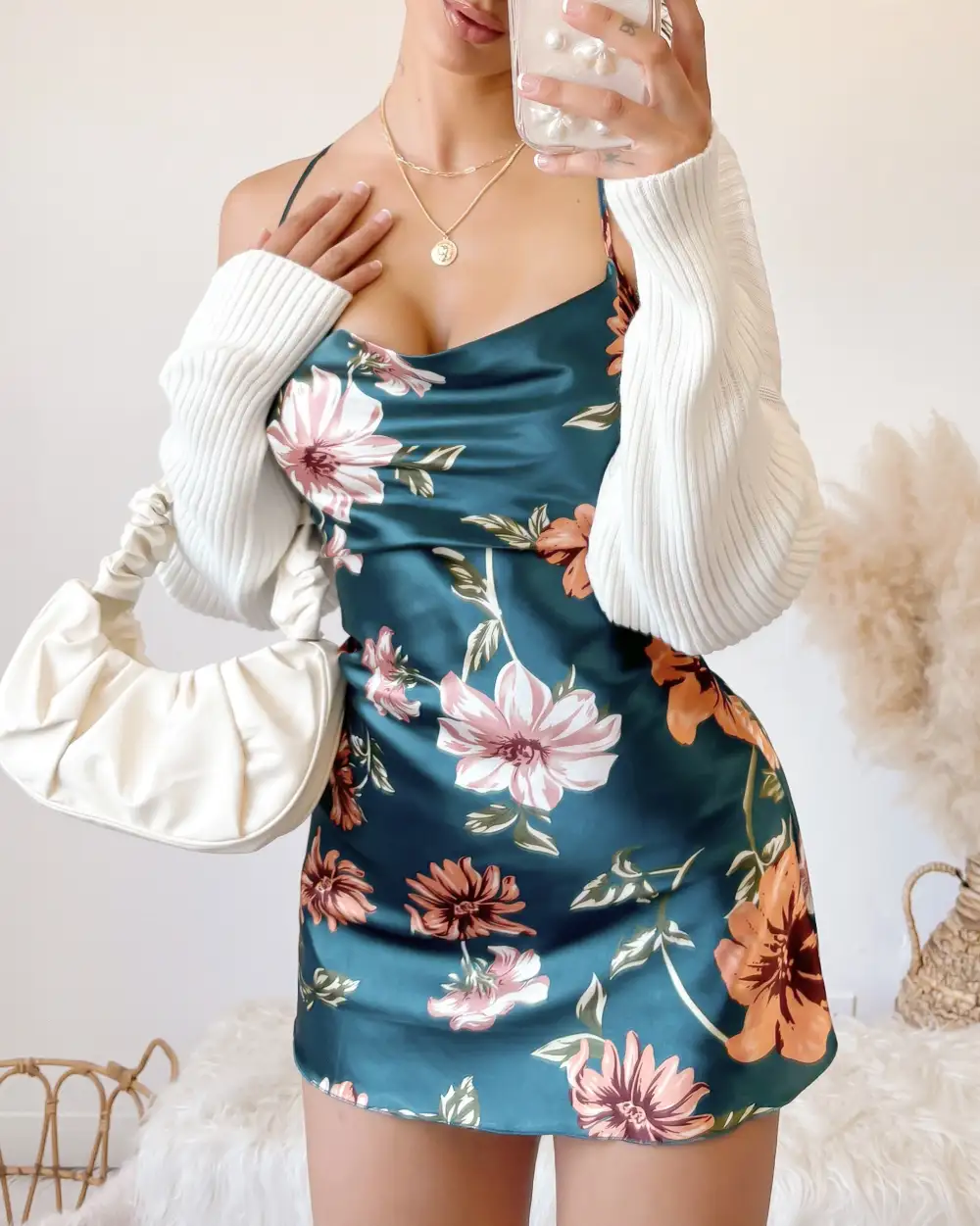 RESTOCKED! AALIYAH SATIN DRESS (NAVY)