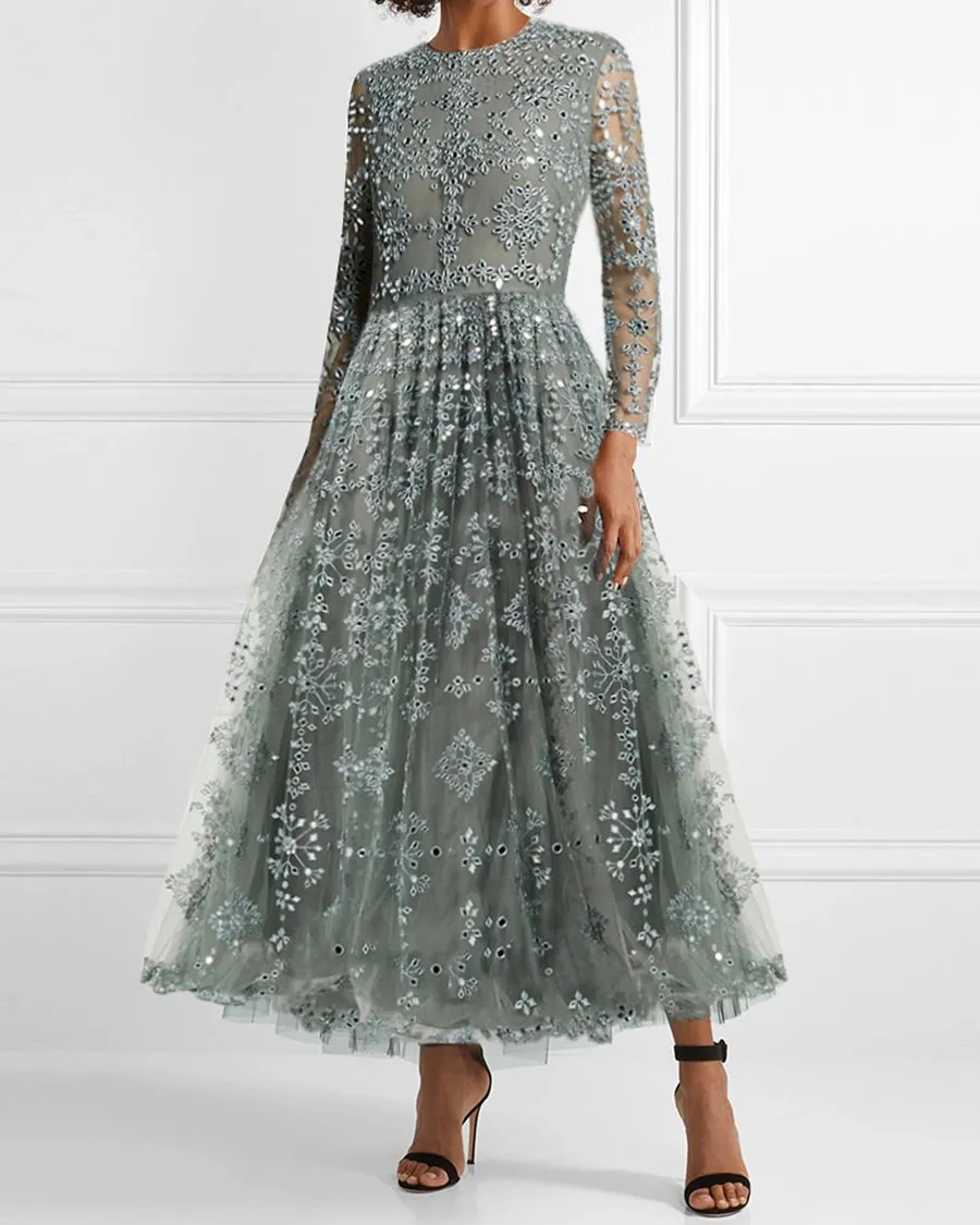 Elegant Print Women's Dress