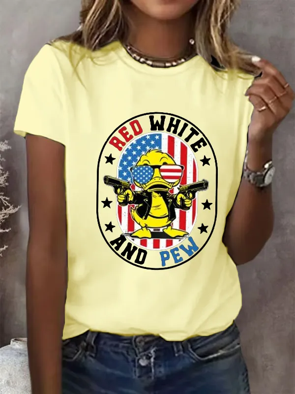 Women'S Short-Sleeved Casual T-Shirt