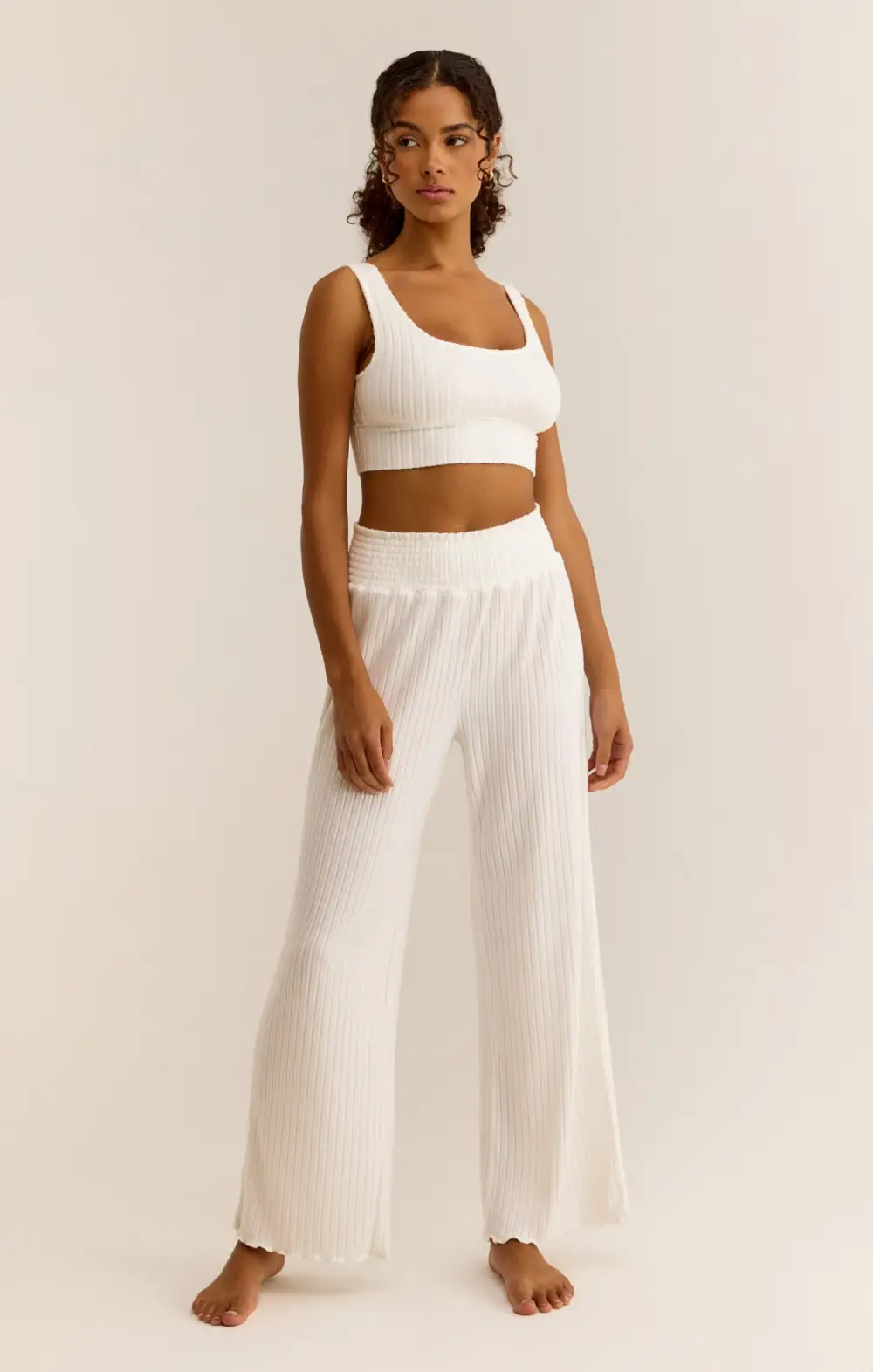 Dawn Smocked Rib Pant