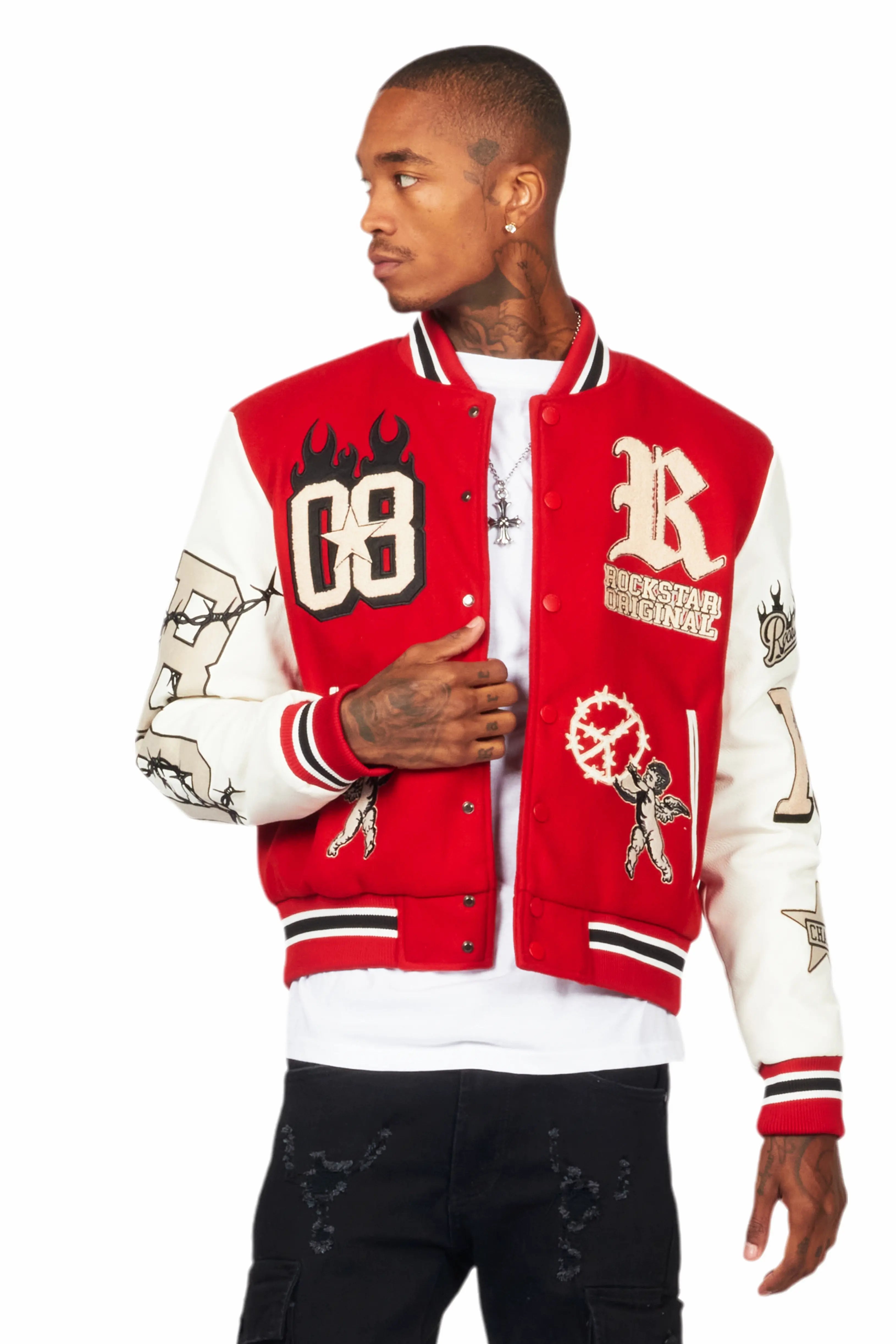 Rune Red Varsity Jacket