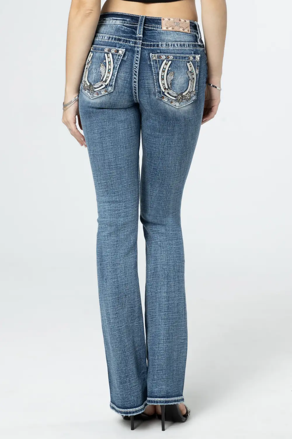 Tribal Horseshoe Bootcut Jeans