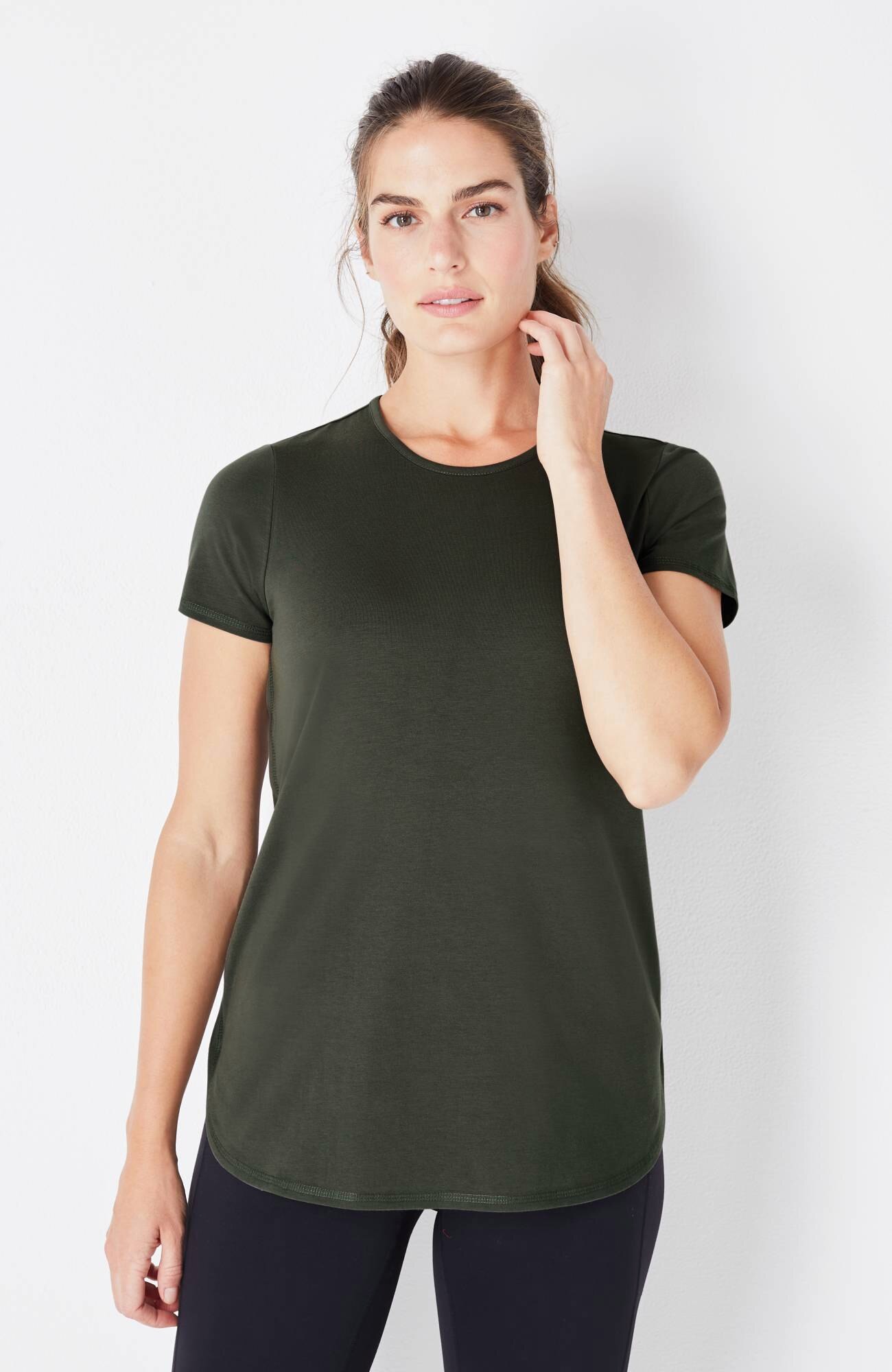 fit progress pima-stretch shirttail tee