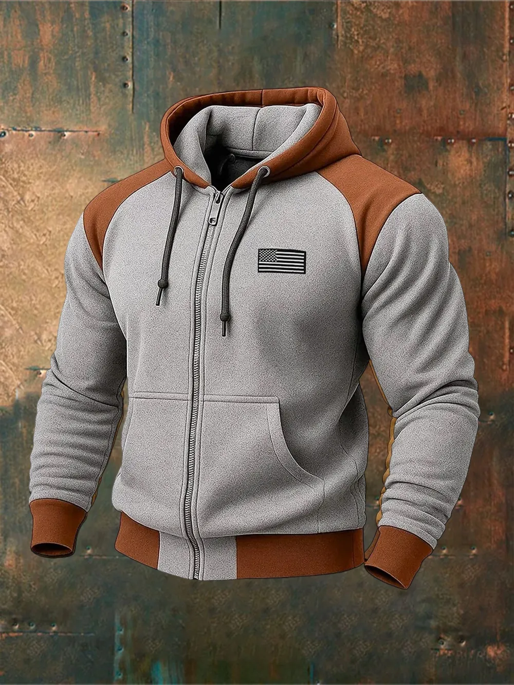 Men's Retro National Flag Print Sweatshirt