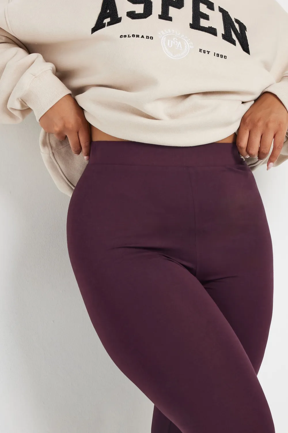 YOURS Curve Navy Blue Soft Touch Stretch Leggings