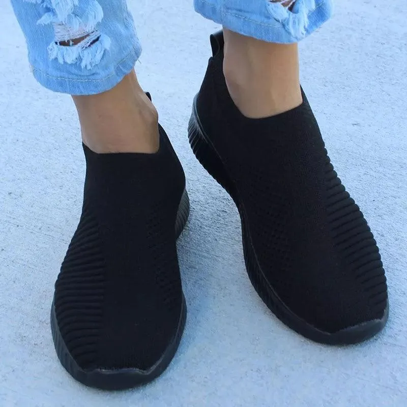 - Women Stretchy Slip-on Mesh Bunion Corrector Sneakers