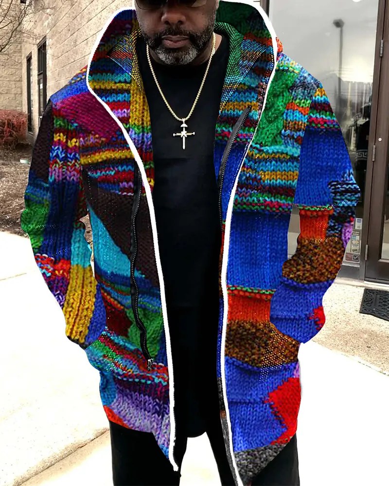 Men's Casual Fashion Knit Cardigan Jacket