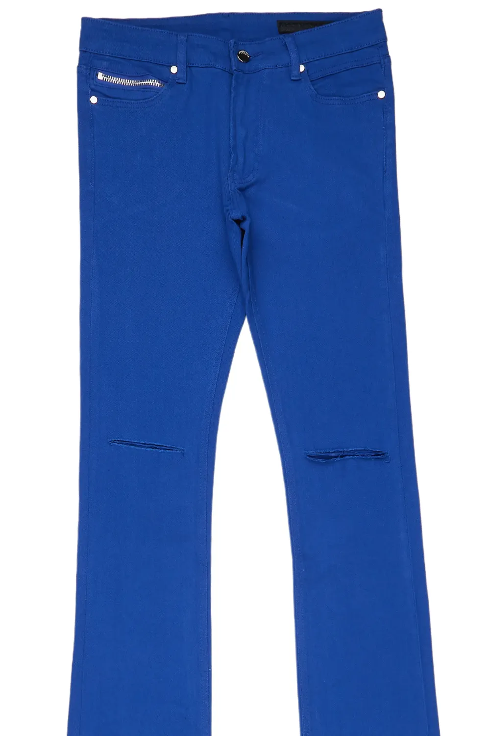 Faith Royal Blue Super Stacked Flare Jean