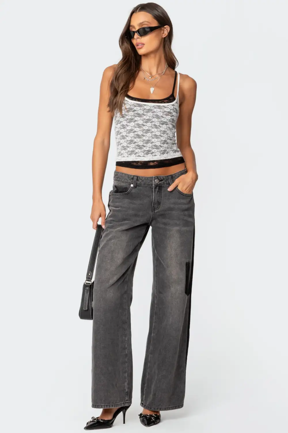 Wynnie Layered Lace Tank Top