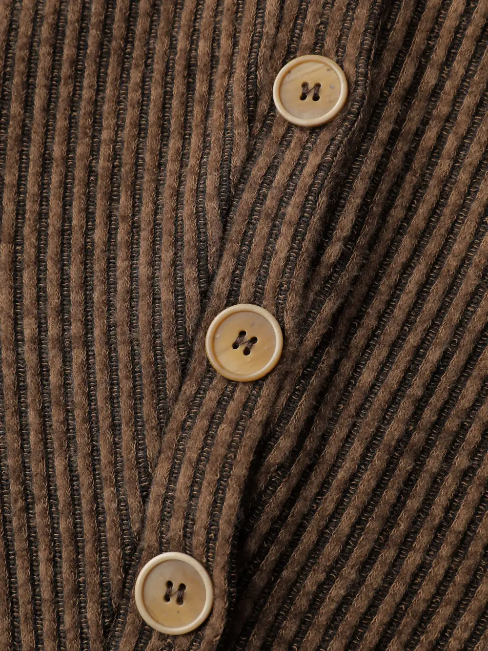 Drawstring Mixed Material Button Hoodie