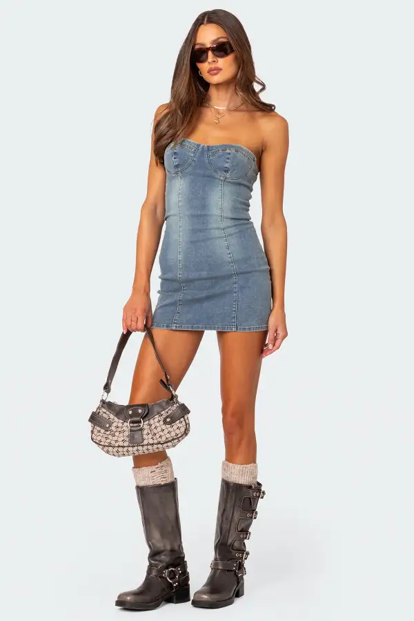 Alissa Denim Mini Dress