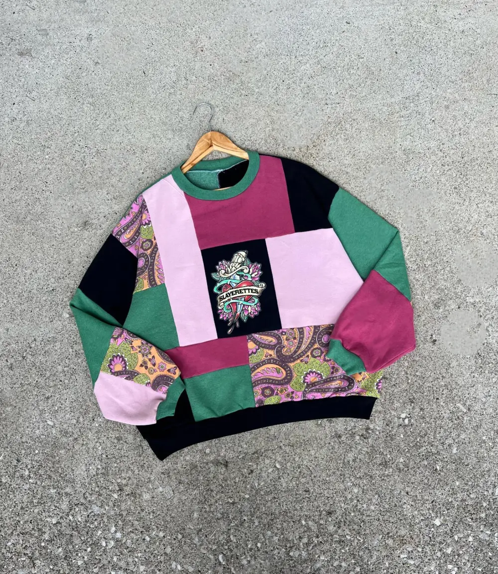 Purple and green hoodie how perfect and cozy piece for your Halloween day