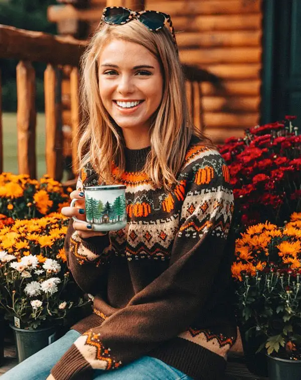 The Cozy Pumpkin Sweater - Women's