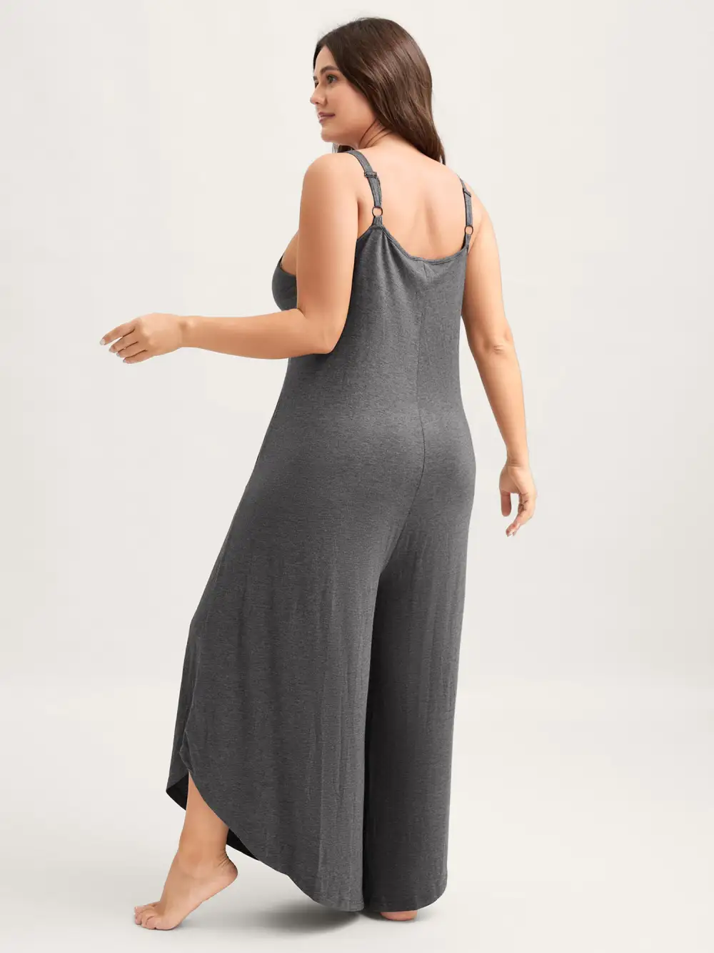 Supersoft Cami Curvy Hem Wide-Leg Jumpsuit