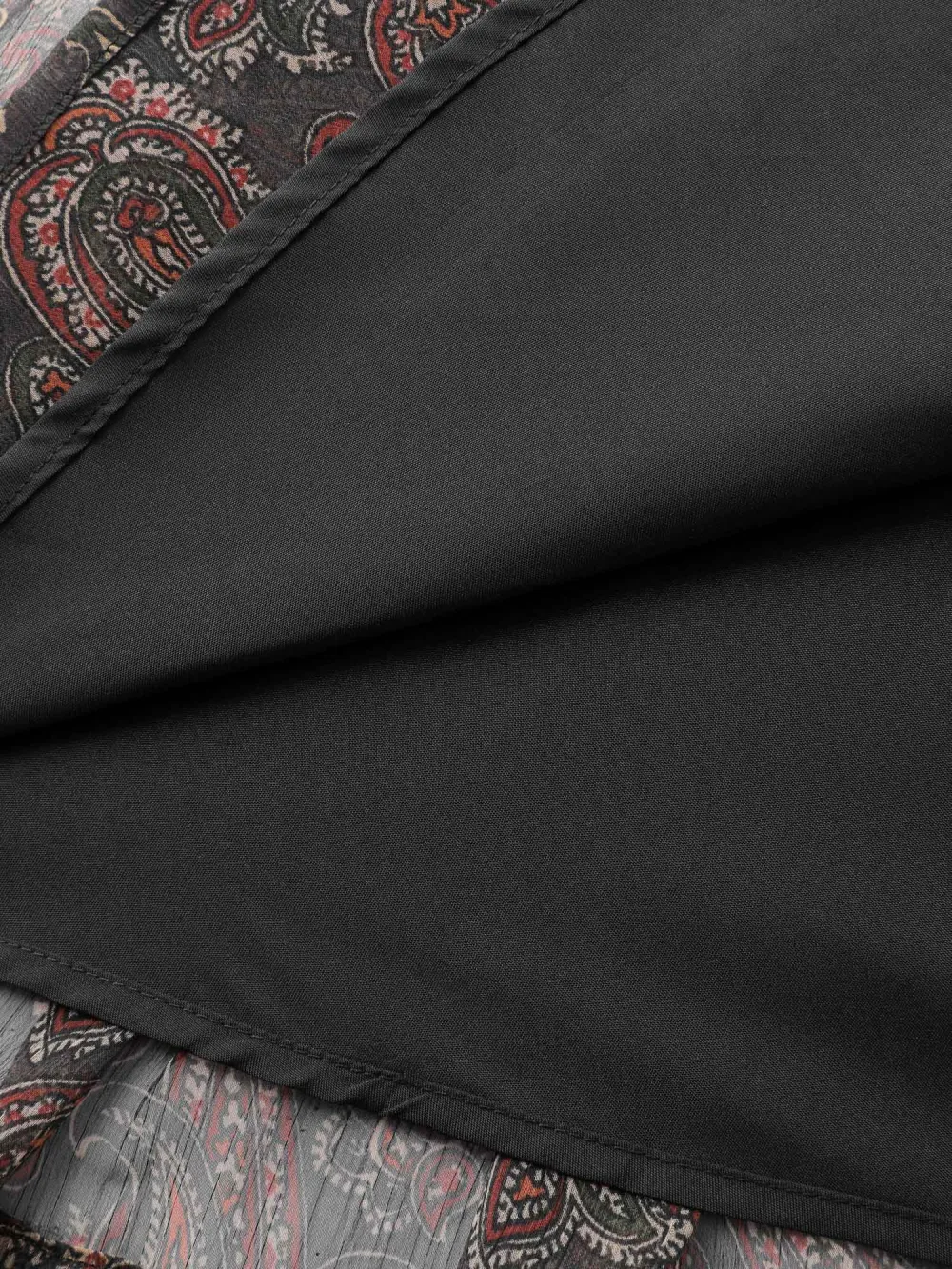 Paisley Print Sheer Flowy Mini Dress