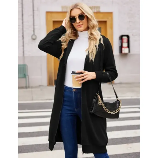 Women's casual cotton pullover with zipper and hood