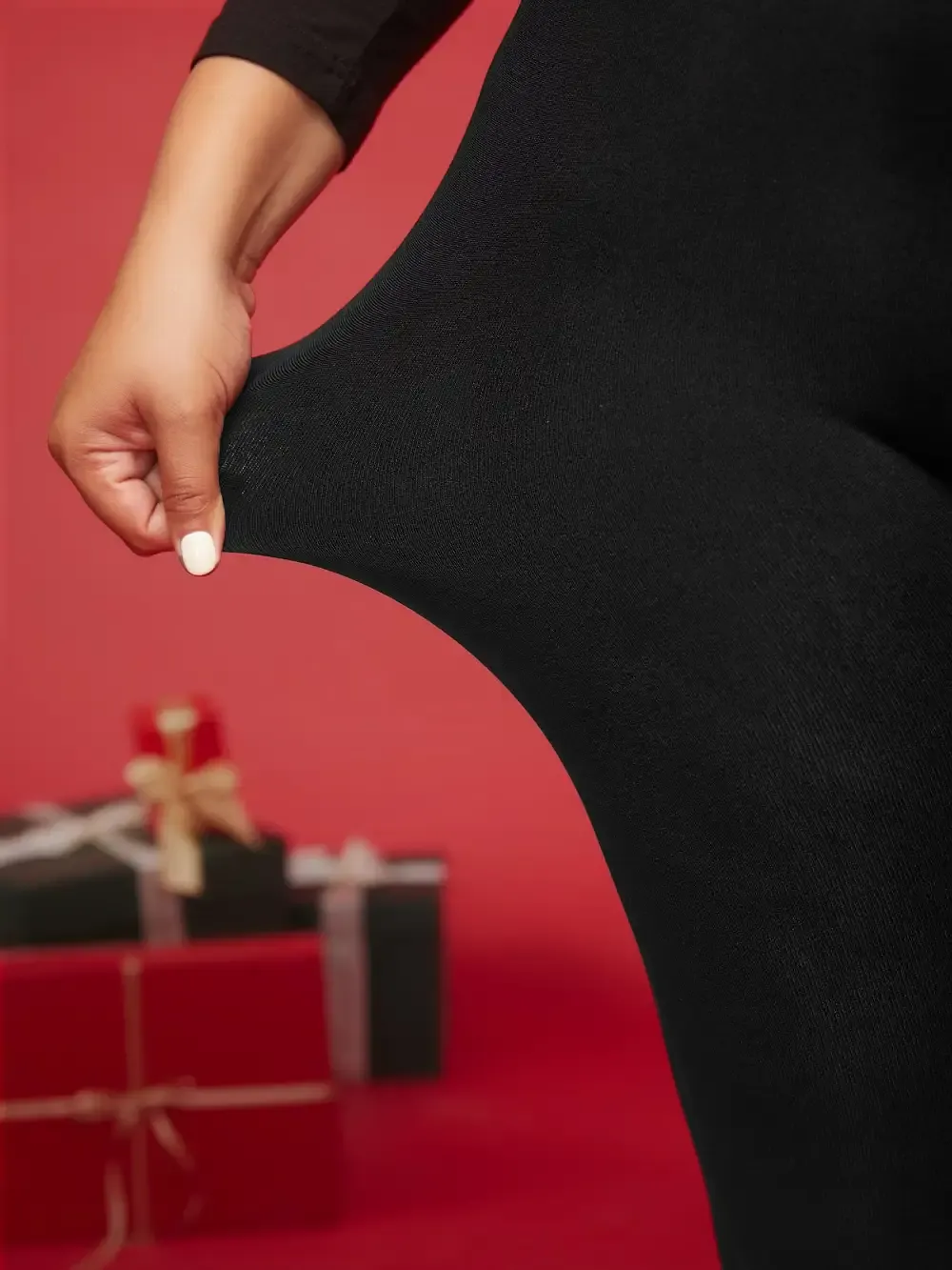 Light Fleece High-Waisted Legging Tights Stocking