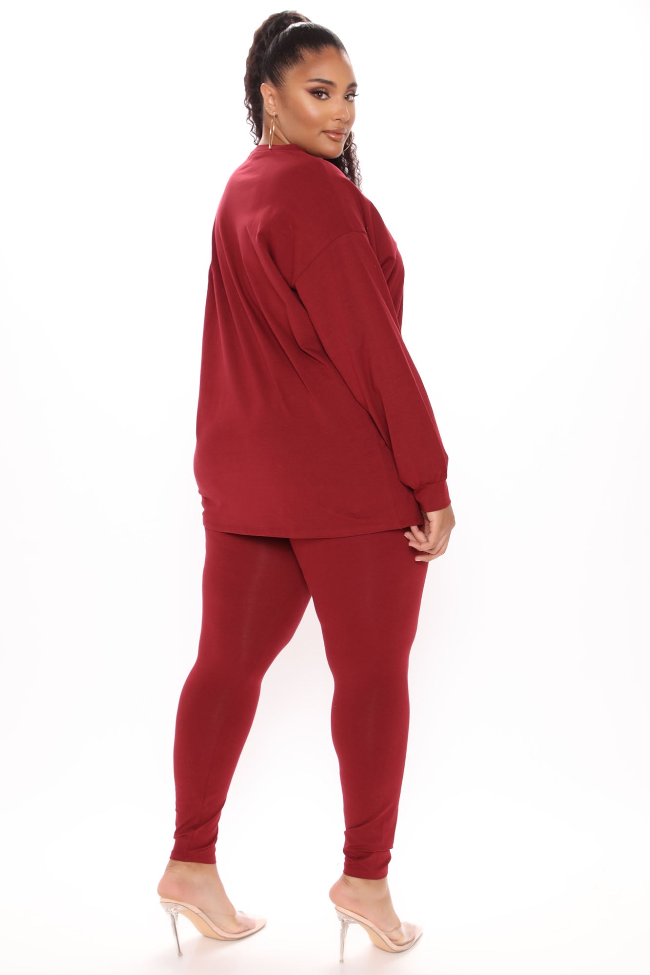 Paparazzi Legging Set - Burgundy
