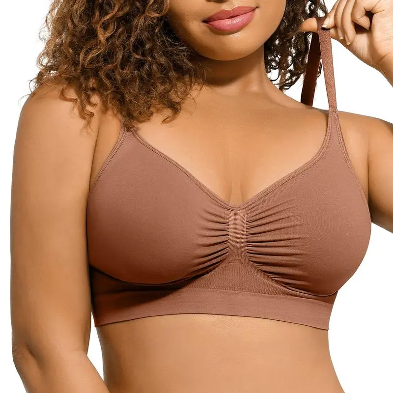FeelinGirl Wireless Sculpt Bra – Seamless, Unlined, Comfortable Everyday Bralette for Women