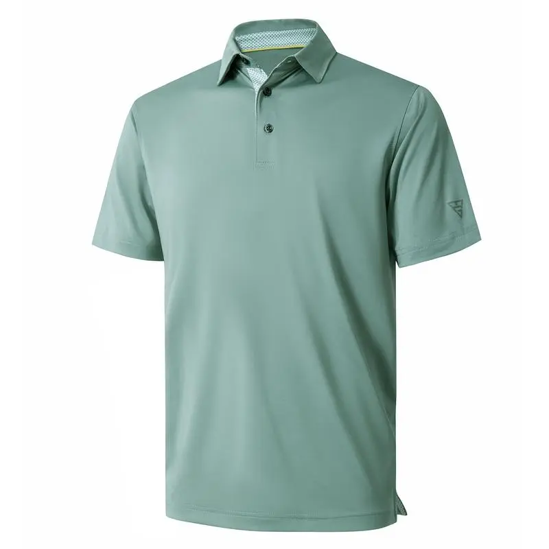 Mens Polo Shirts Short Casual Dry Fit Performance Designed Collared Golf Polo Shirts for Men Plus Size Men's Tops