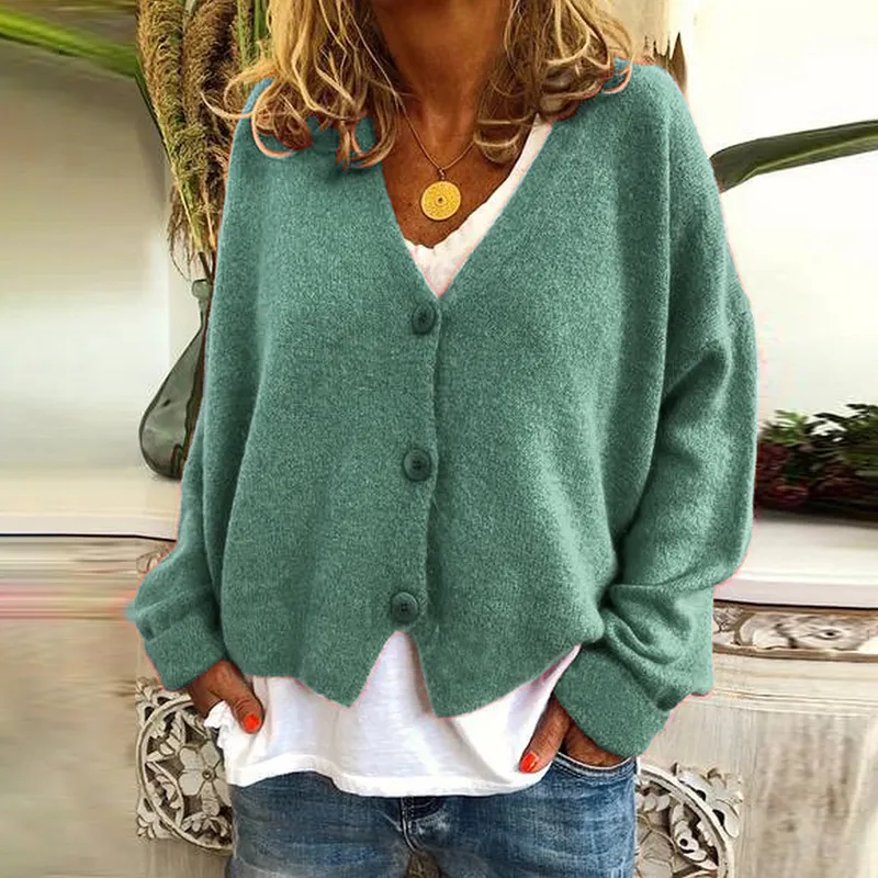Button Down Casual Comfy Knitwear