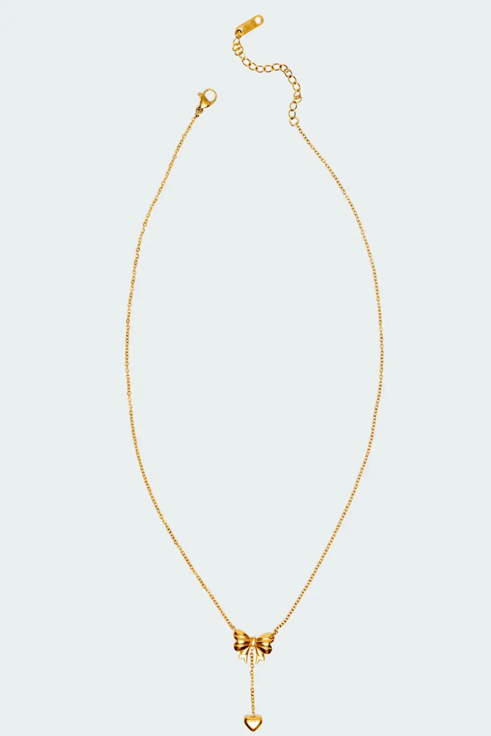 Bow & Heart Necklace