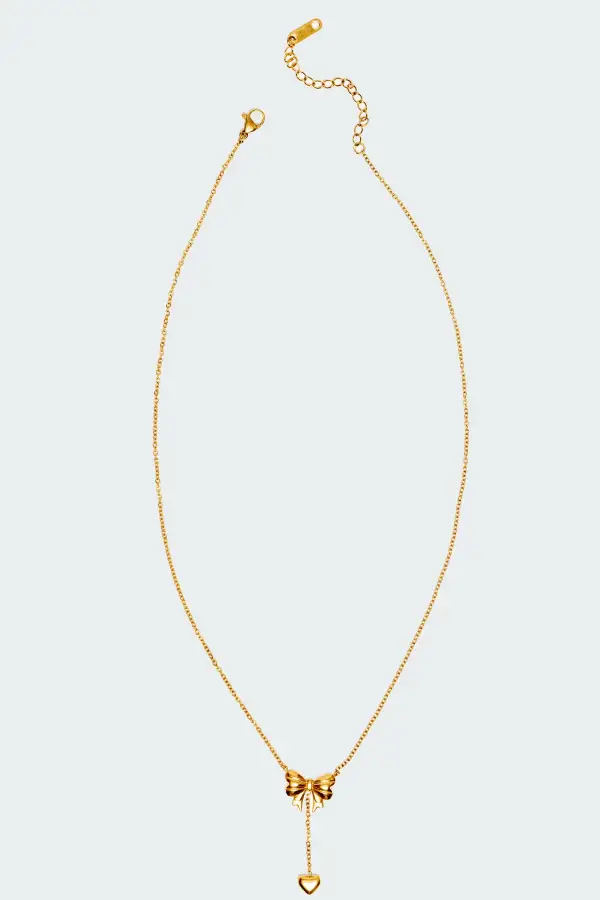 Bow & Heart Necklace