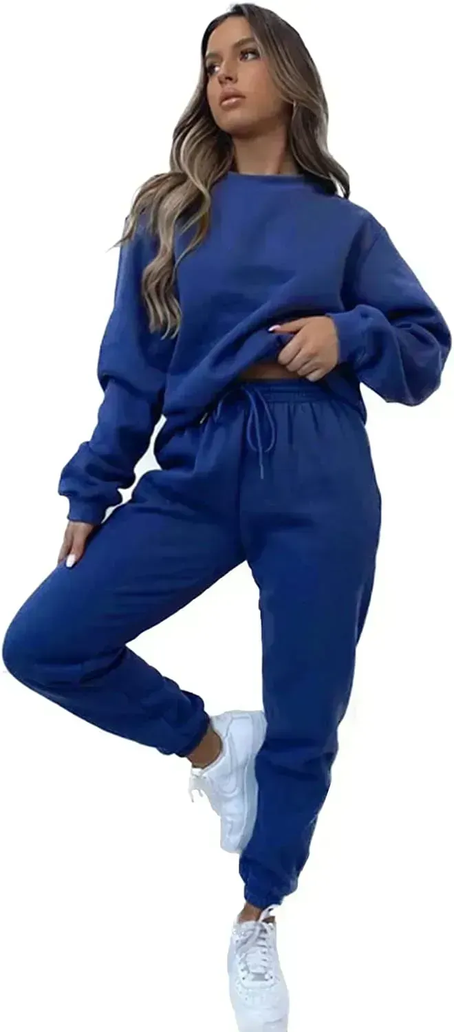 Sweatsuits for Women Set 2 Piece Jogging Suit Long Sleeve Pullover Sweatshirts Sweatpants Tracksuit Casual Outfits