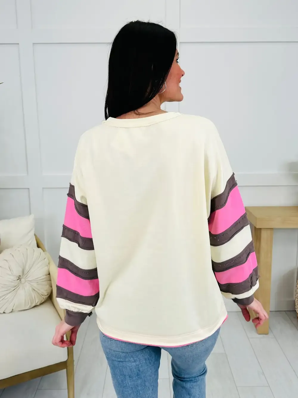 The Bloom Effect Sweatshirt In Cream