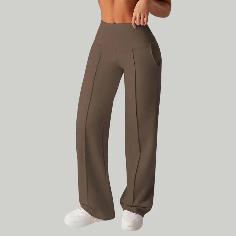 Women's Plain Loose Straight Leg Pants