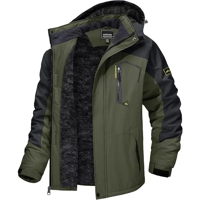 Men's Winter Skiing Jackets Water Resistant Fleece Coats