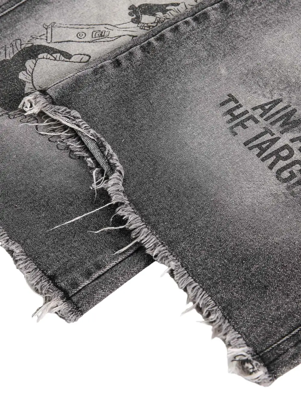 High Street Hip-hop Fun Print Jeans