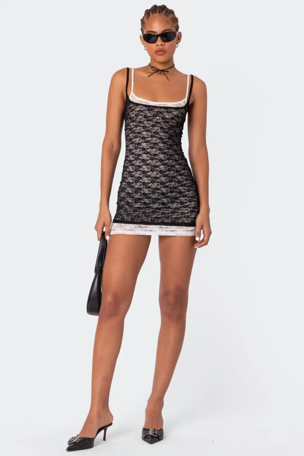 Vivian Layered Lace Mini Dress