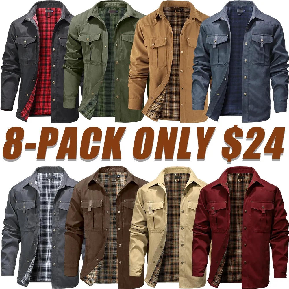 Men's Flannel Lined Smock Jacket