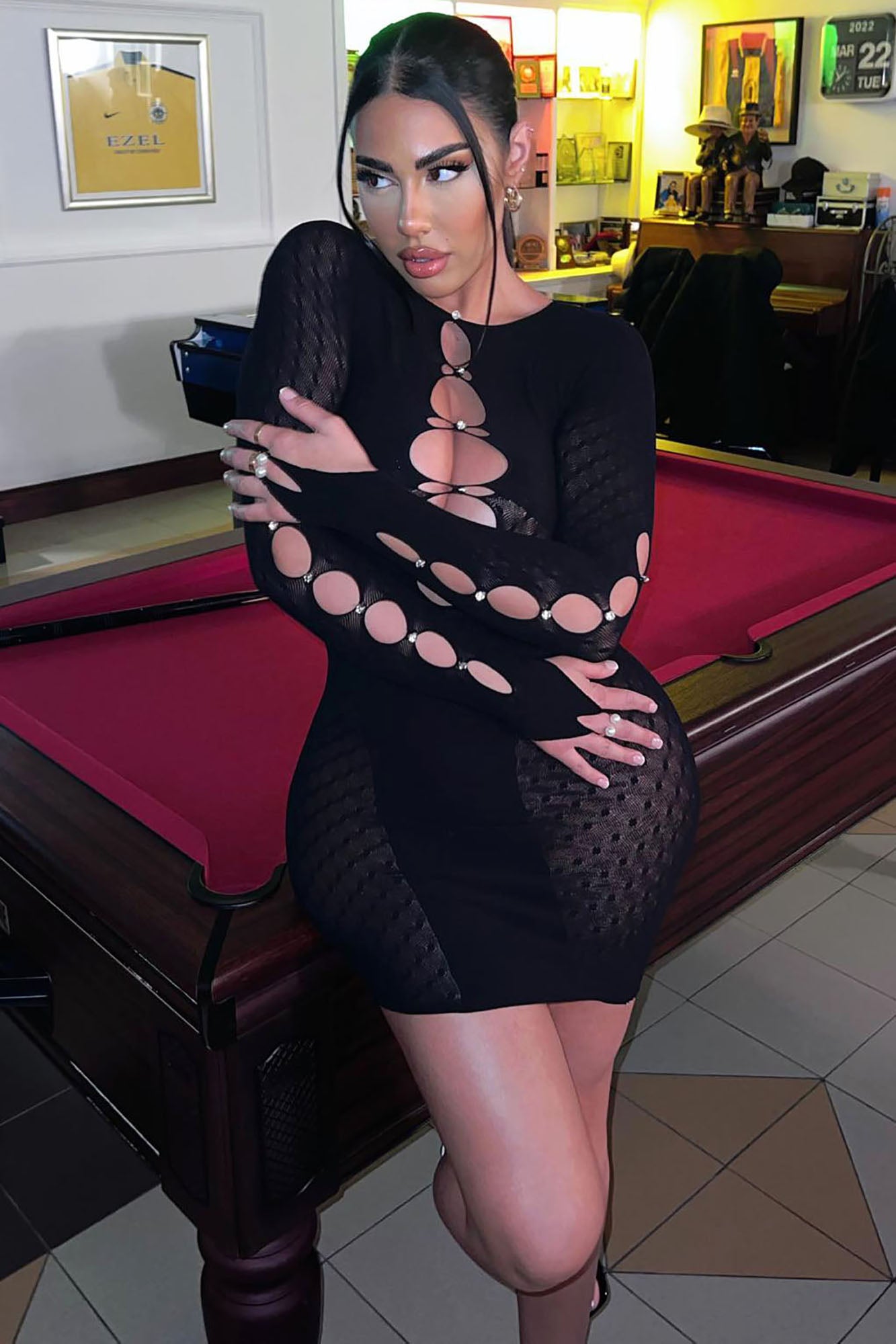 Teagan Mini Dress - Black