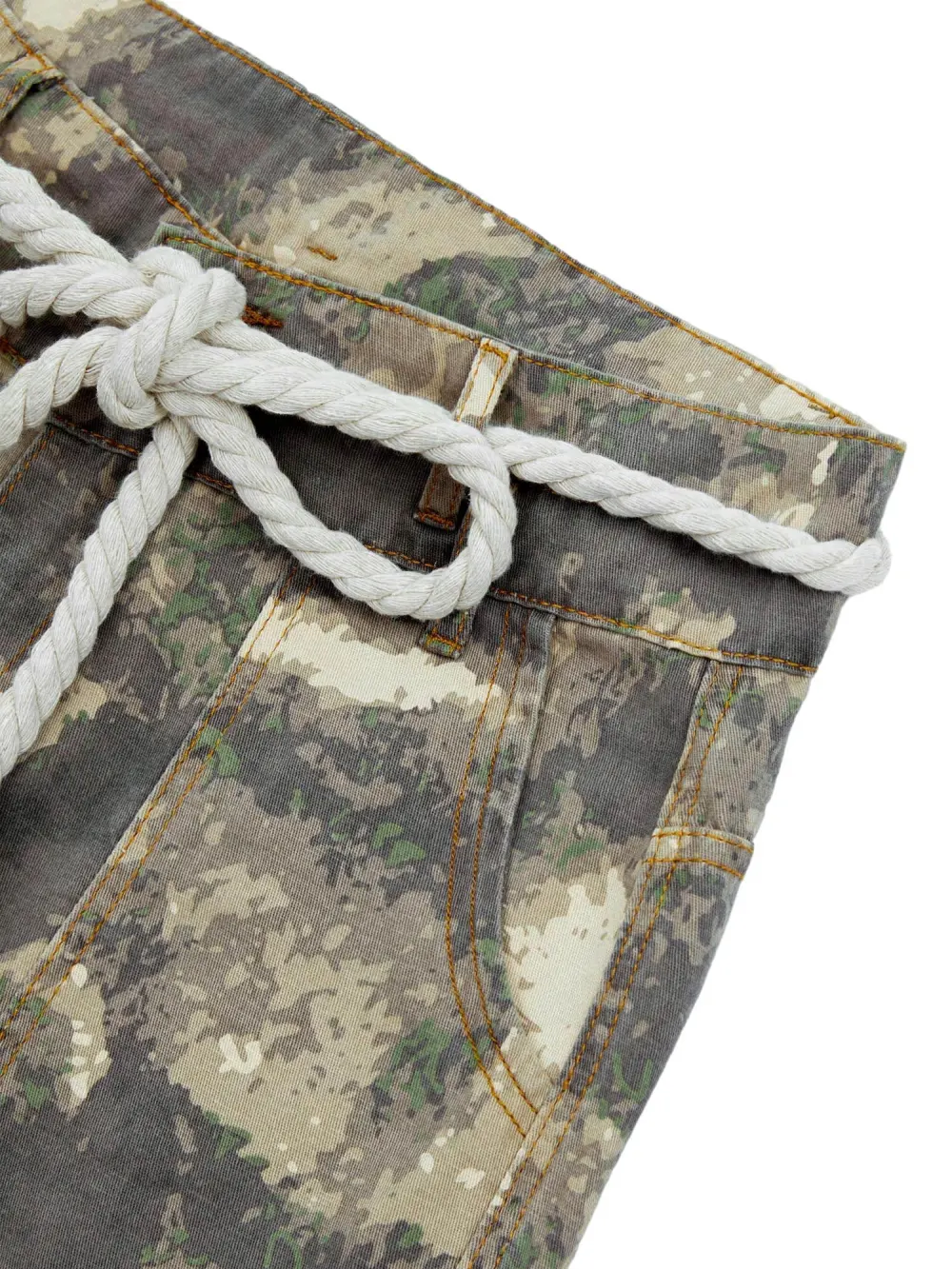 Camo Baggy Wide Leg Pockets Cargo Pants - 2019