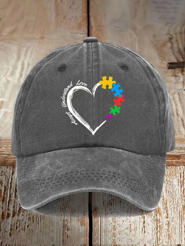 Autism Awareness Print Baseball Cap