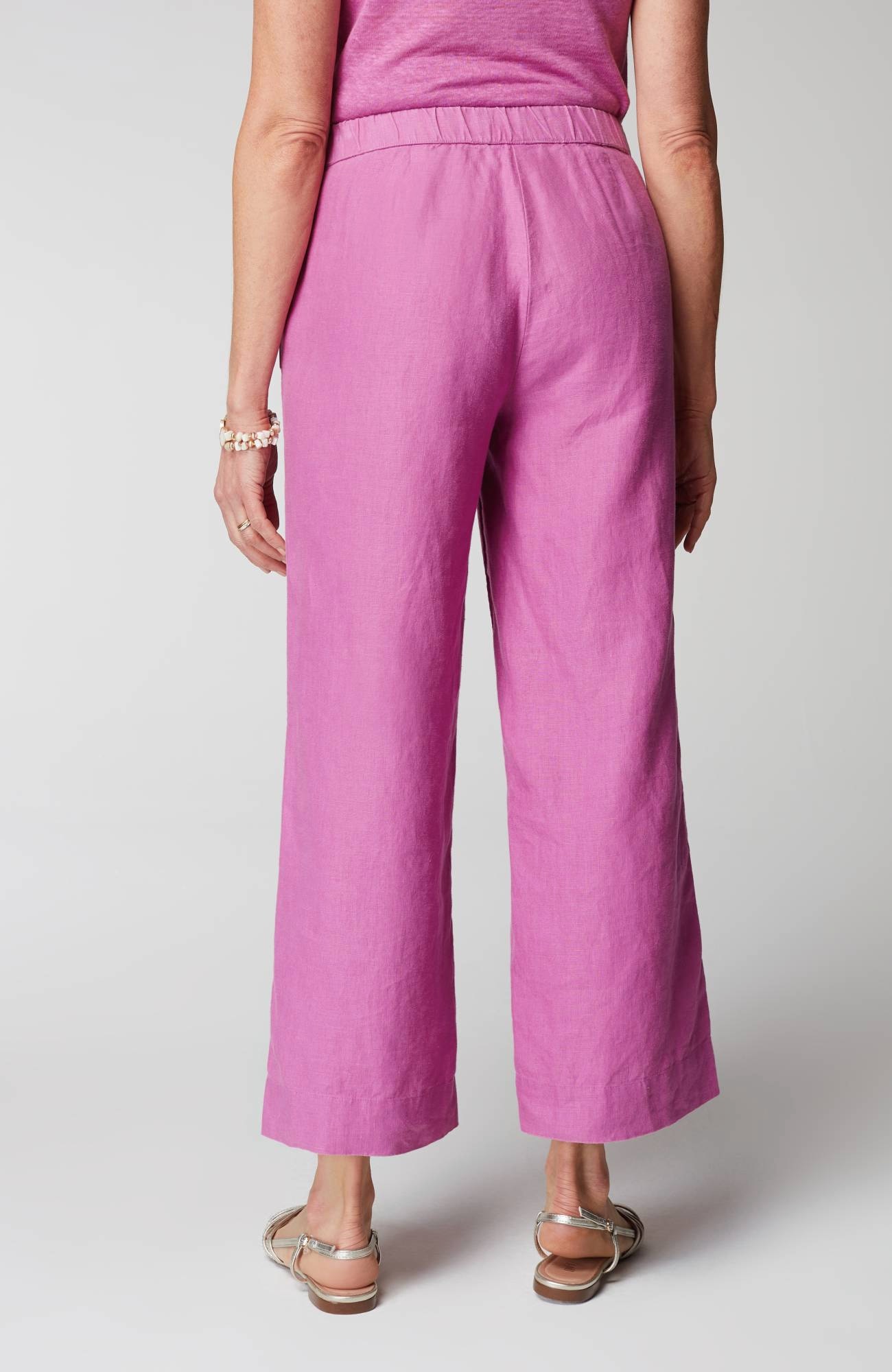 Easy Linen Wide-Leg Crops