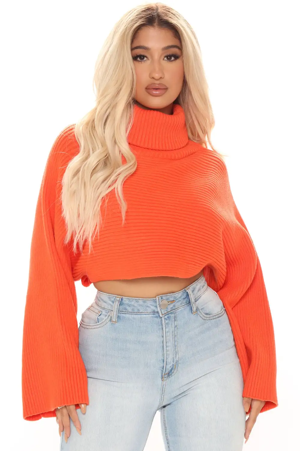 You're My Safe Place Sweater - Orange