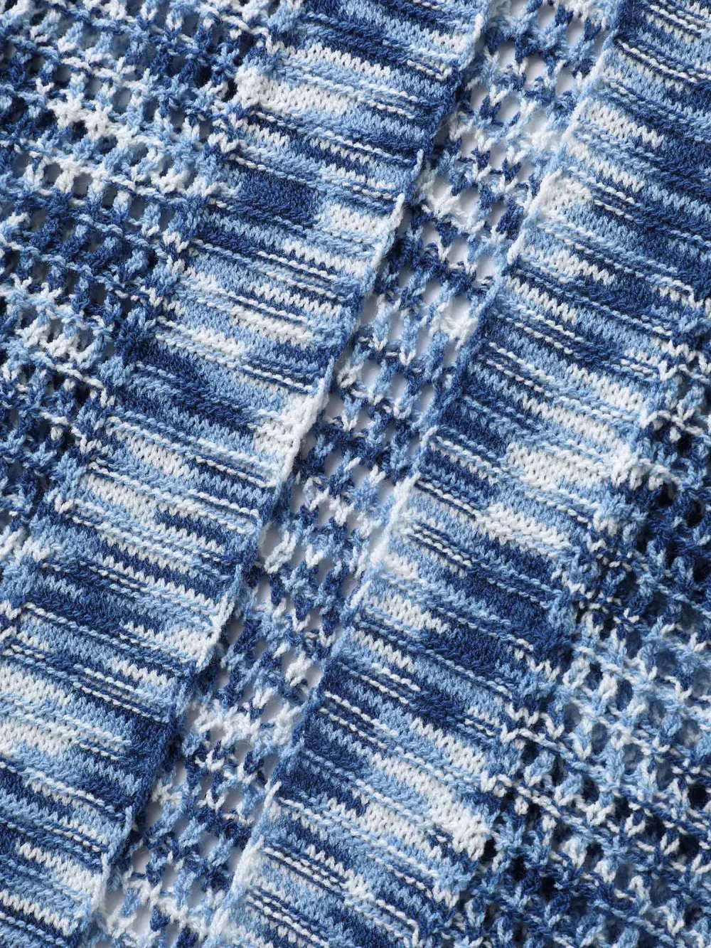 Abstract Textured Cut-Out Knit Cardigan